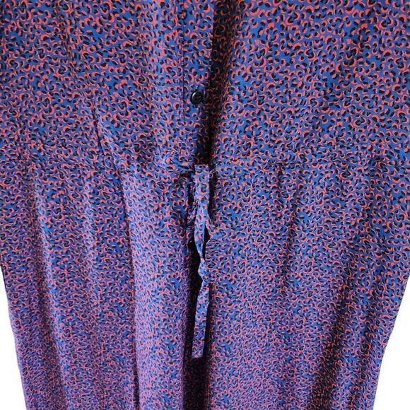 The Kit Issa Jumpsuit 4 Royal Blue Spot Drawstring Belt Boxy Cinch NWT - Picture 7 of 11